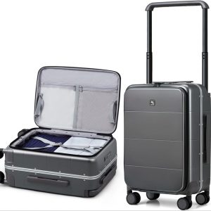 Hanke Carry On Luggage with Wheels Top Open Hard Shell Suitcases